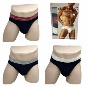 Calvin Klein Underwear 3 Pack Hip Brief Cotton Stretch NB2613954 Size Men Black